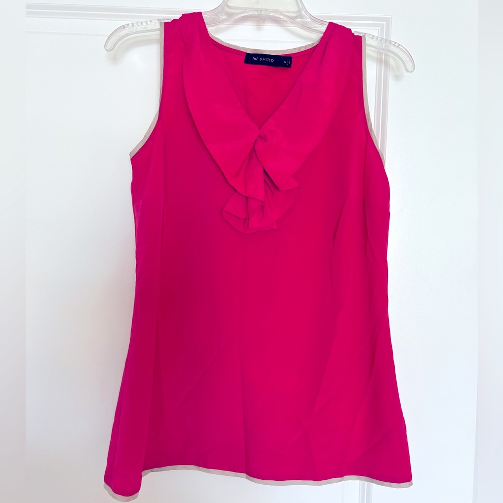 The Limited pink sleeveless blouse